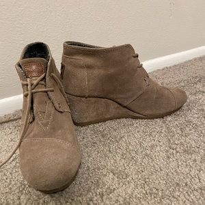 TOMS wedge booties